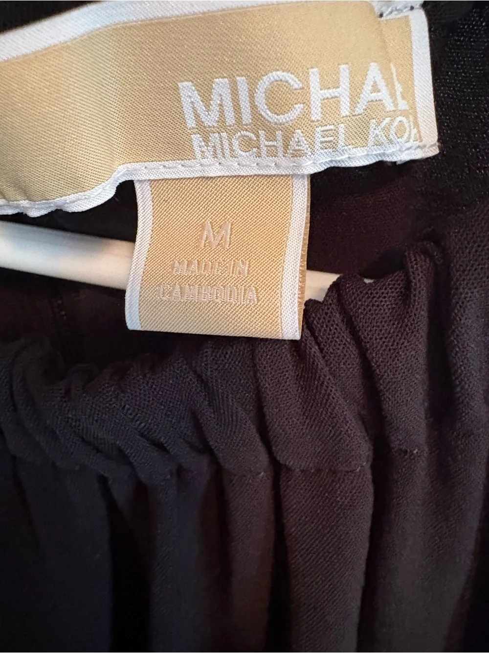 MICHAEL Michael Kors Black Logo Hardware Drawstring Waist Jumpsuit M